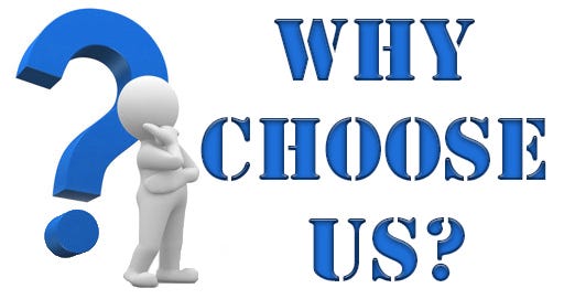 Why Choose Us?”: One Question Companies Need to Answer | by Vee | The CX  Experts | Medium